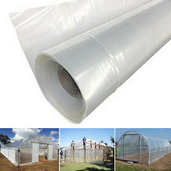 0,04 mm Greenhouse Couverture en Polyéthylène pour Culture Agricole, Film Transparent