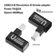 thumbnail image 2 of Adaptador Impresión USB 2 0 Tipo B Extensor Enchufe 90 Grados para Impresora Y Escáner, 2 of 5