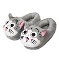 thumbnail image 5 of Chaussons en Coton Peluche Chat Chaussons d'Hiver Dessin Animé Fromage Chaussures Chaudes, 5 of 5