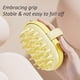 thumbnail image 3 of Cepillo masajeador de silicona para el cuero cabelludo, ideal para aliviar la caspa y exfoliar profundamente el cabello (beige)., 3 of 5