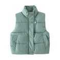 thumbnail image 1 of Gibobby Grandes NiñosBebé Niños Otoño Invierno Chaqueta Sin Mangas Zip UP Niños Abrigo Ropa Outwear(Verde, 4-5 Años), 1 of 5