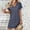 Dark Blue, variant on TMOYZQ Women's Dress Casual T Shirt V Neck Dress Summer Button Short Sleeve Dresses 2025 Mini Sundresses