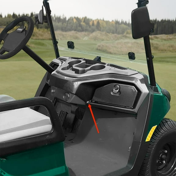 Kojem Dashboard Cover for 2017   Yamaha Drive2 Golf Cart with Key Carbon Fiber Style