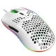 thumbnail image 1 of Mini Ratón Ultraligero con Cable USB para Juegos, 6 Tipos, Retroiluminado RGB, 6 Niveles, Ratones de Carcasa de Panal Ligeros Ajustables para Jugadores de PC Xbox PS4,6 Botones Programables, Blanco, 1 of 9