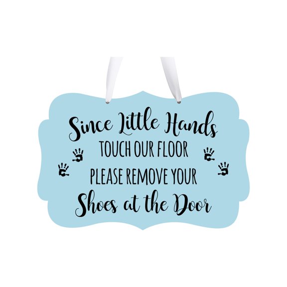 LifeSong Milestones Shaped Rope Sign For New Home Design 2 - Hand Prints