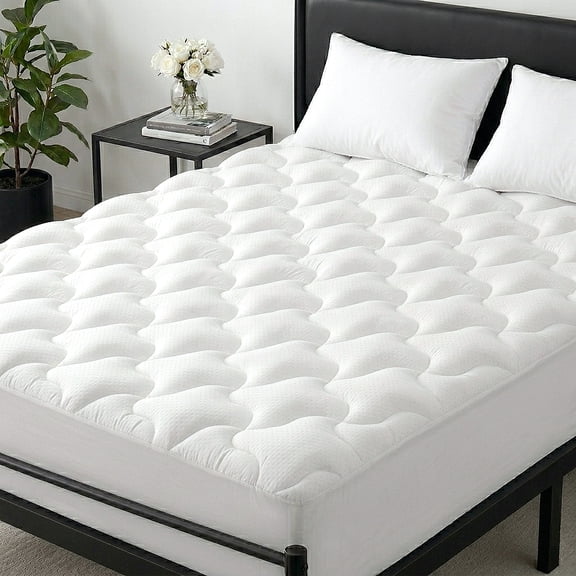 INGALIK Premium Mattress Pad, Queen - 400TC, Cooling Breathable, Deep Pocket, White