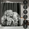 thumbnail image 4 of Americanflat 71" x 74" Shower Curtain, Moody Roses by Chaos & Wonder Design, 4 of 7