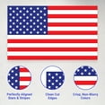 thumbnail image 6 of Eucatus 3" x 5" Red, White, Blue American Flag Sticker Set, 10 Pack, 6 of 7