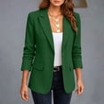 thumbnail image 6 of Levmjia Women's Blazer Jacket Solid Color Work Office Business Casual Suit Coat with Pockets Single Breasted Lapel Long Sleeve Elegant Ladies Outwear, 6 of 8