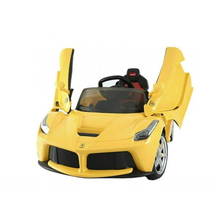LaFerrari Licensed Ride On Ferrari electric 12V power car Toy For Kids with Remote Control butterfly doors LED lights mp3 player -