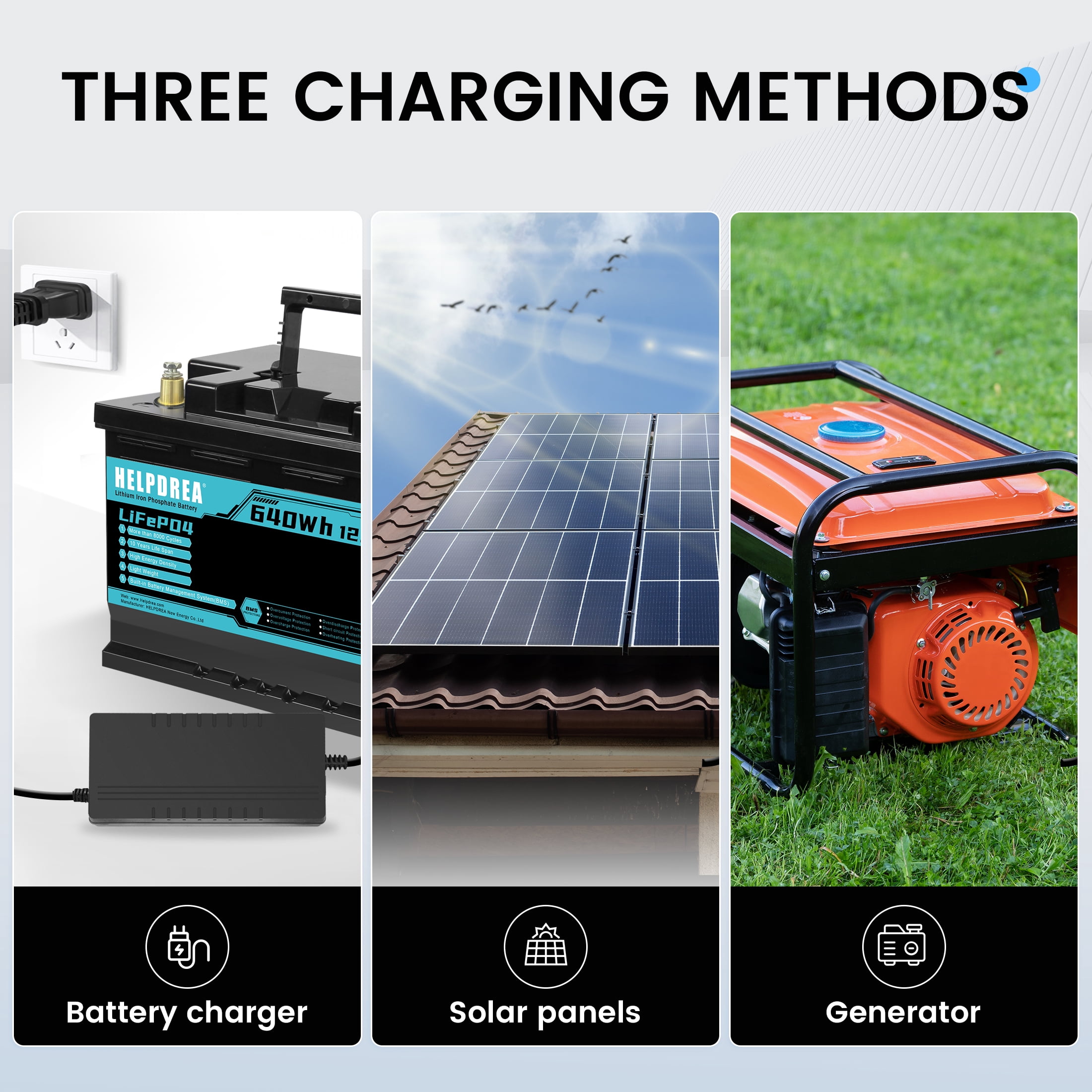 12v 50ah LiFePO4 Battery with 100A BMS Lithium Iron Phosphate Battery for Home Energy Storage Boat Marine Camping
