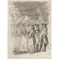 thumbnail image 2 of Samuel Wale 14x18 Black Ornate Wood Framed Double Matted Museum Art Print Titled - The Theatre-Goers, 2 of 5