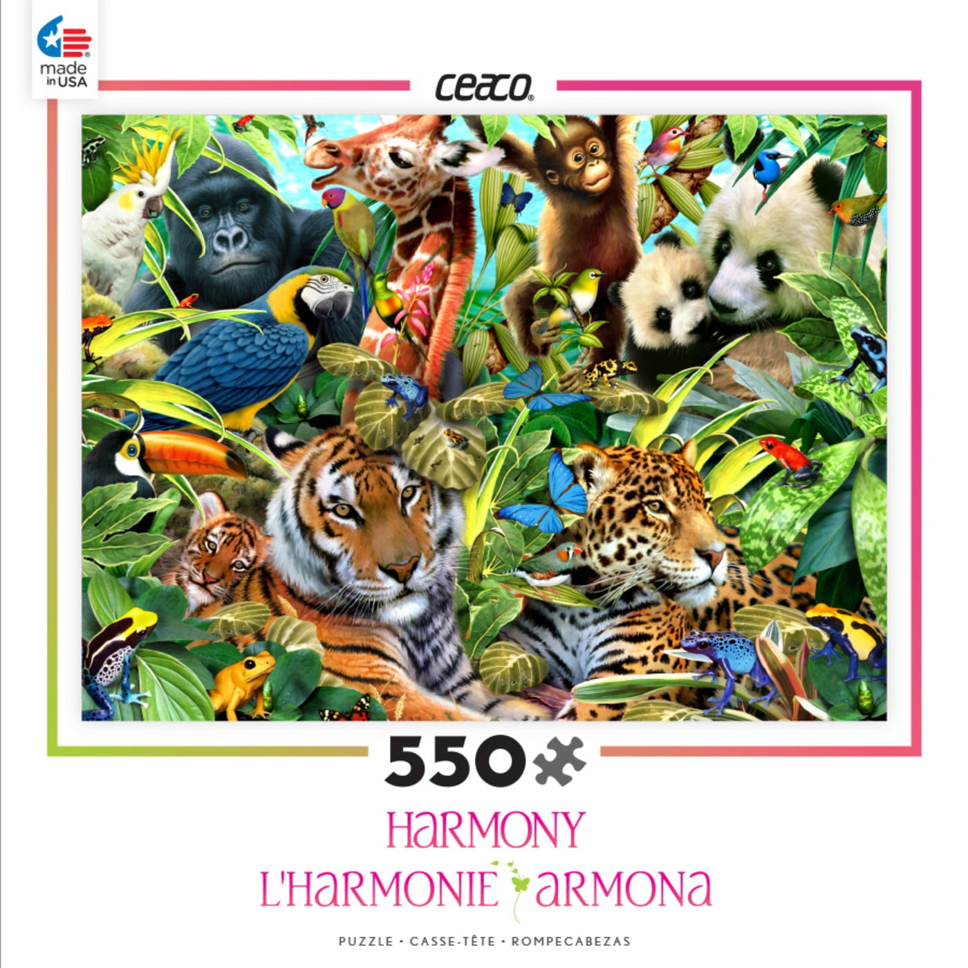 ceaco harmony forest friends puzzle (550 piece)
