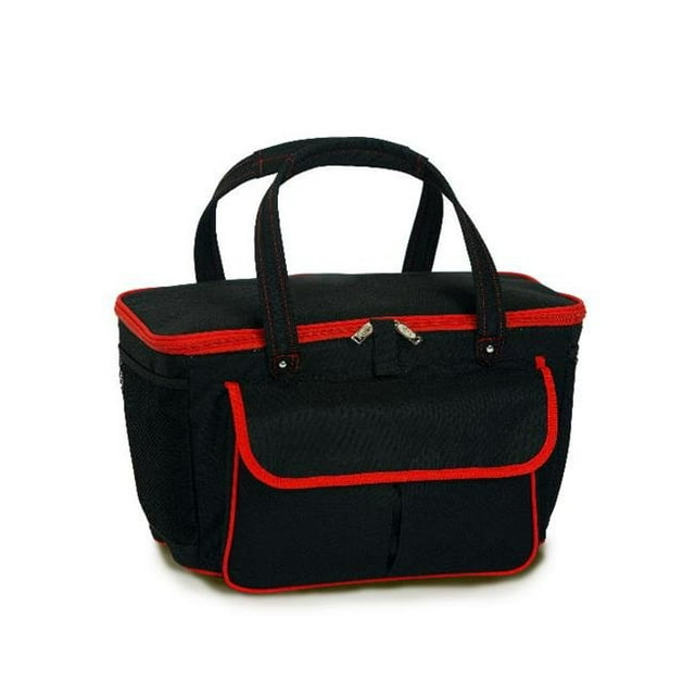 Picnic Plus PSM-139BR Avanti Cooler Fourre-Tout-Noir-Rouge
