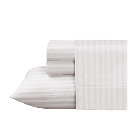 UPC 840970100443 product image for Cathay Home Luxe Dobby Stripe Sheet Set | upcitemdb.com