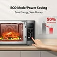 thumbnail image 6 of Toshiba Smart Sensor LED Light 1.5 Ft Stainless Convection Microwave Oven, Black, 6 of 9