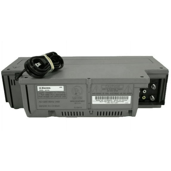 Pre-Owned Emerson EWV404 Mono VHS VCR w/ Original Remote, Manual, A/V Cables, & HDMI Converter