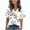 ☃264-Beige, variant on Xuyuer Womens Tops Dressy Casual Puff Short Sleeve Shirts　Henley V-Neck Summer Tops Pleated T-Shirts Loose Fit Tunic Blouses