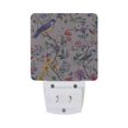 thumbnail image 5 of Yayeee LED Plug in Night Light for The Home with Auto Dusk to Dawn Light Sensors, 2 Pack, Purple Floral Pattern, 5 of 6