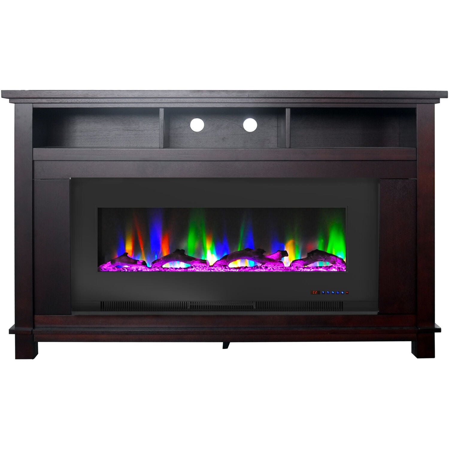 Hanover Winchester Electric Fireplace TV Stand and ColorChanging LED