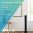 thumbnail image 5 of Kenmore 43" Bladeless Slim Tower Fan - 43" Black, Oscillating, 3 Speeds, Remote & Digital Controls, Quiet Cooling & Airflow, Carry Handle, Home-Office, 5 of 8