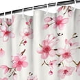 thumbnail image 3 of Waterproof Beautiful Colorful Floral Shower Curtain 72x72 Inch Boho Style Polyester Unique Shower Curtain for Bathroom Hotel Home Decor with 12 Plastic Hooks, 3 of 5