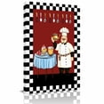 thumbnail image 2 of Canvas Wall Art Chef Kitchen Canvas Art Print Gourmet Black White Buffalo Plaid Pictures Wall Decor for Living Room Bedroom Artwork Decorations Stretched Framed Ready to Hang 22"x28", 2 of 9