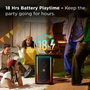 TCL Portable Bluetooth Party Speaker with 340W Powerful Sound, 8 RGB Dynamic Light Shows, 18 Hour Battery, and IPX4 Splash-Proof Rating (NEW 2025) - TP300K