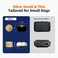 thumbnail image 2 of Ultra-Small Dog Shock Collar, Ultra-Light & Thin Dog Training Collar with 1300ft Remote, Tailored for Small Dogs 5-15lbs & Medium Dogs, 198-Level Precise Control, Waterproof, Rechargeable(Beige), 2 of 9