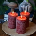 thumbnail image 7 of 3 Piece Unscented Pillar Candles with 45 Hours Burn Time, Marbled Surface, 7 of 7