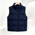 thumbnail image 7 of Edvintorg Womens Lightweight Puffer Vest Stand Collar Zip up Sleeveless Waistcoat Quilted Jackets with Pockets Plus Size, 7 of 7