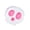 Pink, variant on LNOGEUPG Soft Squeezing Skull Fidget Toy, White Skeleton Head Spongy Stress Relief Toy with Bright Blue Eye Decor for Halloween Party Spooky Decoration Sensory Play