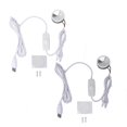 thumbnail image 1 of Lot de 2 mini spots LED à intensité variable USB 5 V, luminosité réglable en continu, avec câble de 2 m, pour vitrines, lumière blanche, 1 of 4