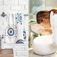 thumbnail image 7 of SKYSONIC Hand Towels Doodle Evil Eye 2 PCS, Cotton Bath Towels Drying Face Hands Body ,Absorbent Lightweight Washcloth for Bathroom Ktichen Travel Gym, 16"×28", 7 of 7