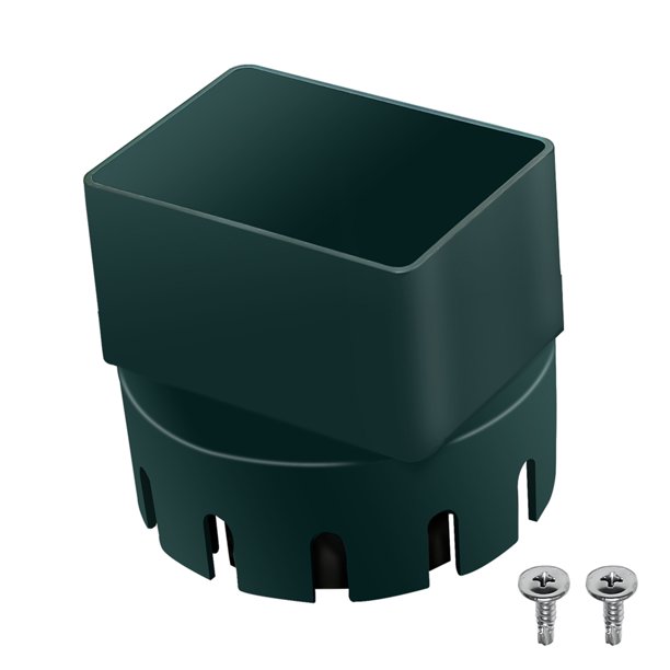 PVC Fit 3x2 4x3 Inch Downspout Adapter Rain Gutter With Screw