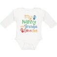 thumbnail image 3 of Inktastic Nanny and Grandpa Love Me Boys or Girls Long Sleeve Baby Bodysuit, 3 of 5
