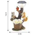 thumbnail image 4 of Luz Solar, Adorno De Mesa, Adorno De Iluminación, Escultura De Animal, Exquisita Figura Artesanal De Resina Para Interior Y Exterior N.° 3 Yuarrent  HA043066-01, 4 of 6