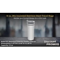 thumbnail image 4 of 15 oz. Mia Insulated Stainless Steel Travel Mugs - 10 pack - Grey, 4 of 5