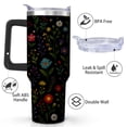 thumbnail image 2 of Floral Wildflower Stainless Steel Insulated Mug with Lid and Handle, 40oz, 2 of 4