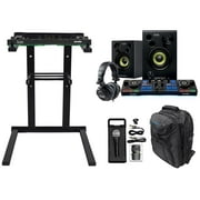 Hercules DJ Starter Kit w/DJ Controller+Stand+Monitors+Headphones+Backpack+Mic