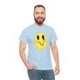 thumbnail image 5 of Purple eye smiley face graphic t shirt Unisex Heavy Cotton Tee, 5 of 8