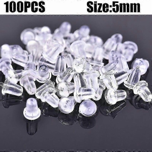 100/500pcs Silicone Rubber Earring Back Stoppers For Stud Earrings Ear Stopper Diy Jewelry Making Earring Findings Accessories