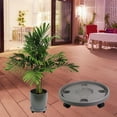 thumbnail image 3 of Support de Pot de Fleurs Robuste, Solide avec Roulettes Gris, 3 of 8