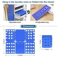 thumbnail image 4 of T Shirt Folder Clothes Folding Board Plastic Laundry Folder Home Storage Tool for Adults and Children, Blue, 4 of 5