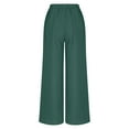 thumbnail image 5 of Lilgiuy Women's Ladies' Solid Color Elastic Waist Cotton And Linen Big Pocket Casual Pants Best Gift for Women, 5 of 5