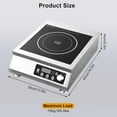 GoldCister Electric Induction Cooktop 110V Professional Stainless Steel
