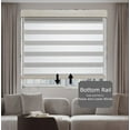 thumbnail image 4 of 31" Beige Cordless Window Zebra blinds with Dual Layer Jacquard Material For Privacy and Light Control, Roller Zebra Shades for Indoor Home and Office, 4 of 6