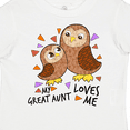 thumbnail image 4 of Inktastic My Great Aunt Loves Me- cute owl family Boys or Girls Toddler T-Shirt, 4 of 5