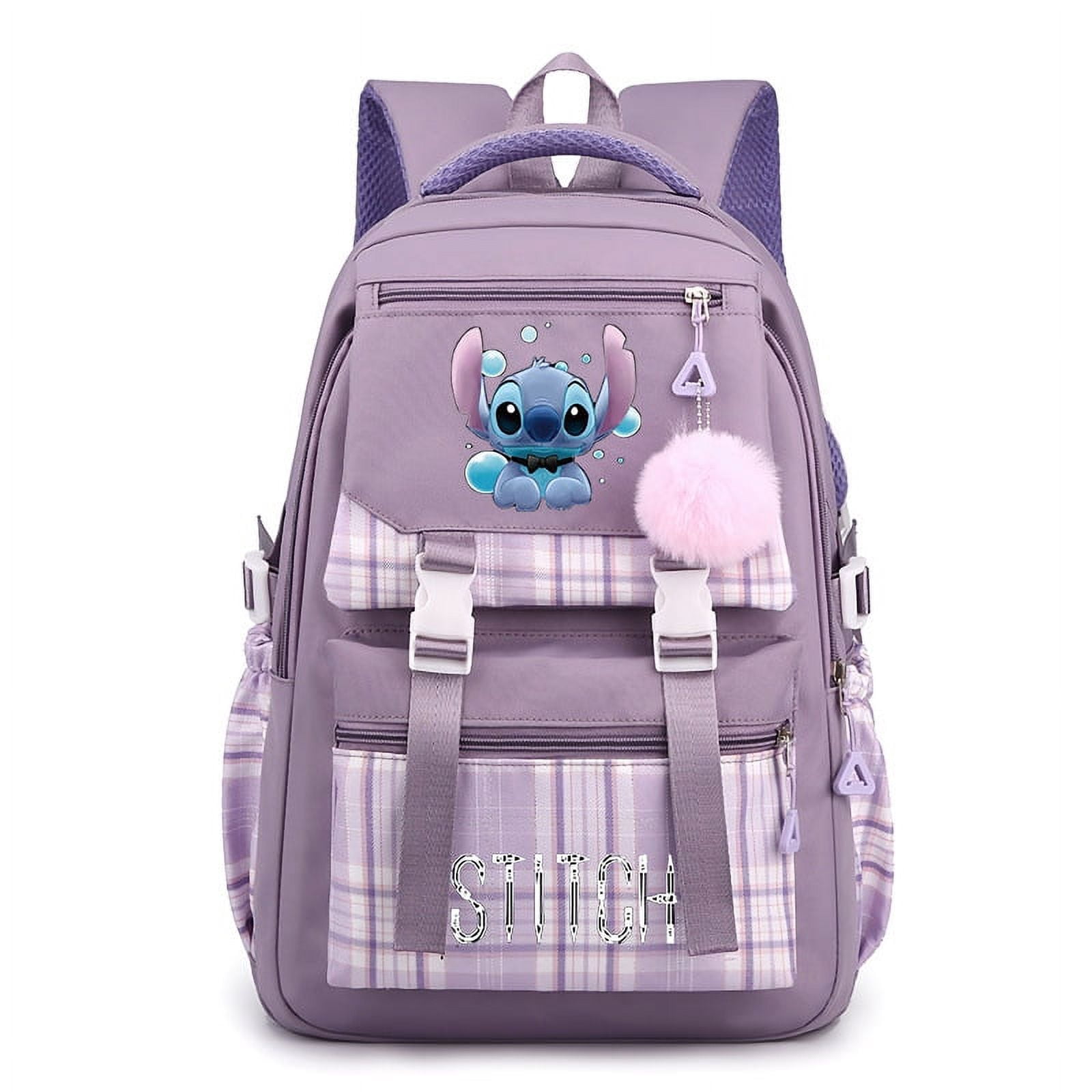 Stitch Travel Laptop Backpack Large capacity Casual Work Backpack 3D Cute Cartoon Print Lightweight breathable Daypack for Men Women