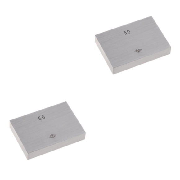 Speravity Calibre de bloque de acero Medida de calibre 50 mm 50 mm 2piezas
